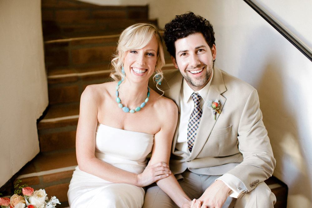Genuine wedding moment