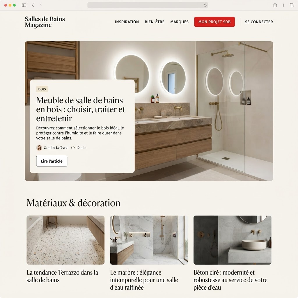 Capture d'écran du site SDB Mag