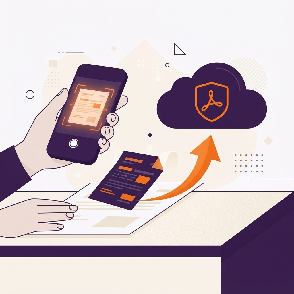 Dokumentum szkennelése telefonnal és automatikus feltöltés a felhőbe