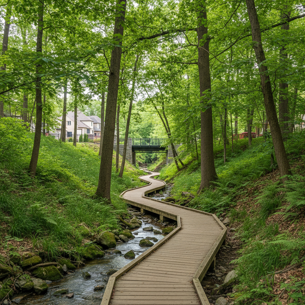 Nature trails and ravines