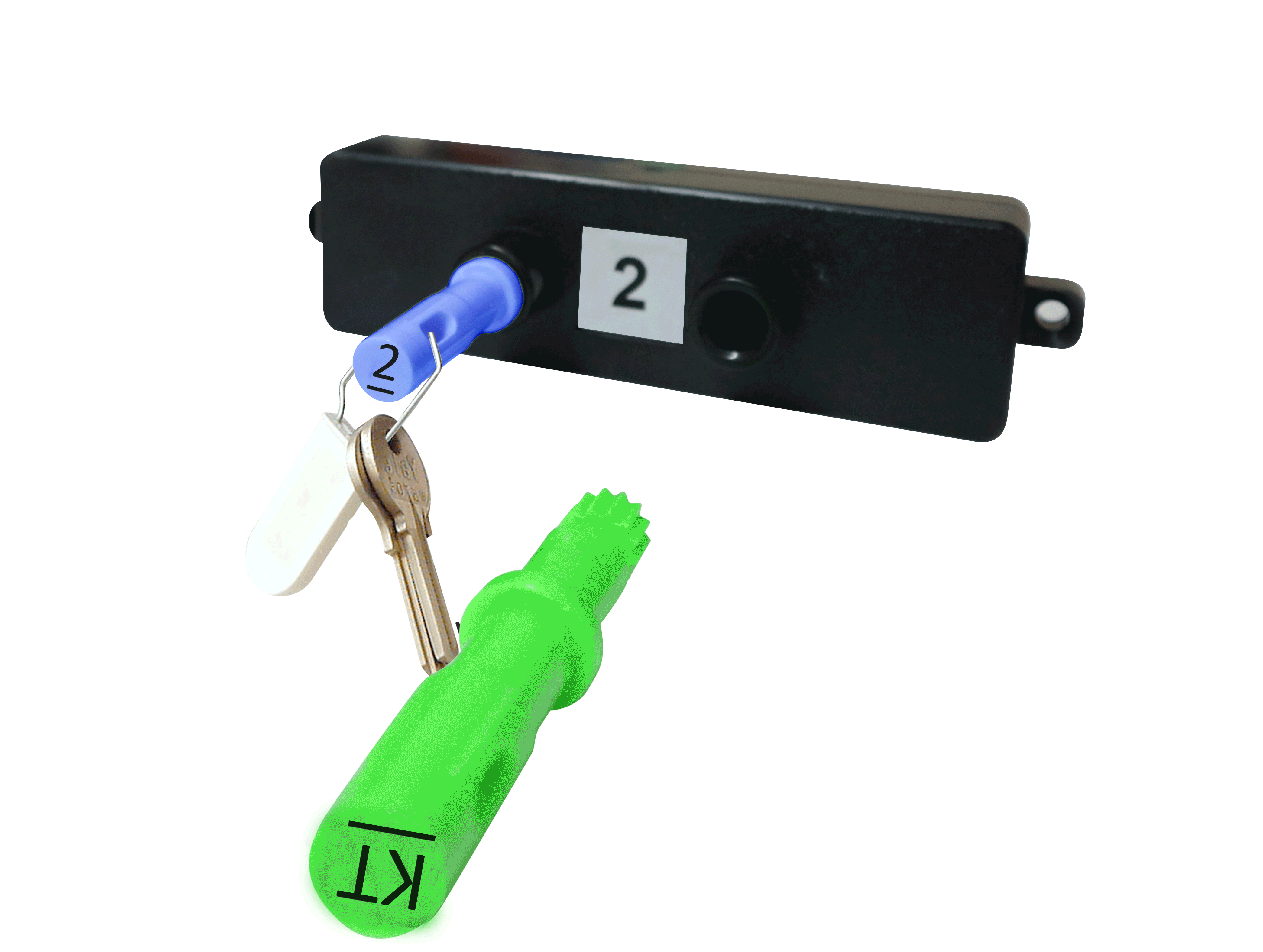 KeyTidy T1 in action — peg-in peg-out key management
