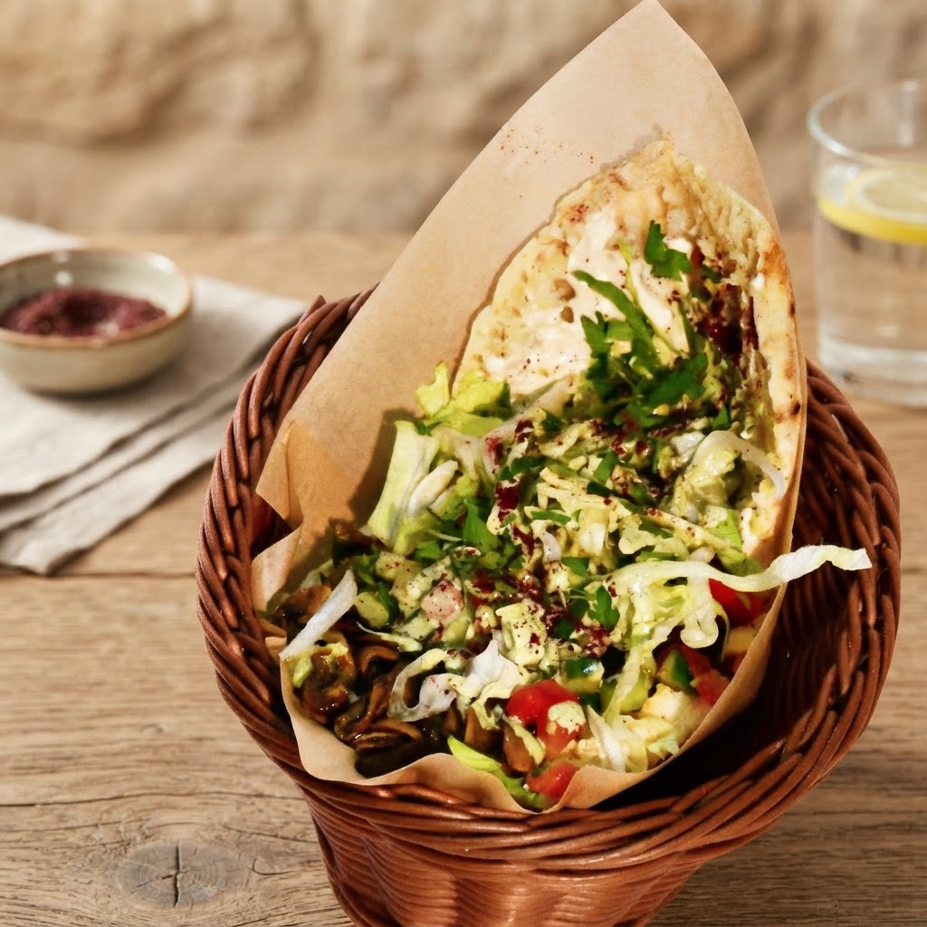 Hummus Champignons im Pita
