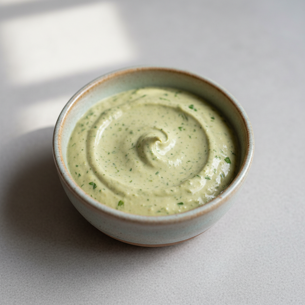Grüner Tahini-dip