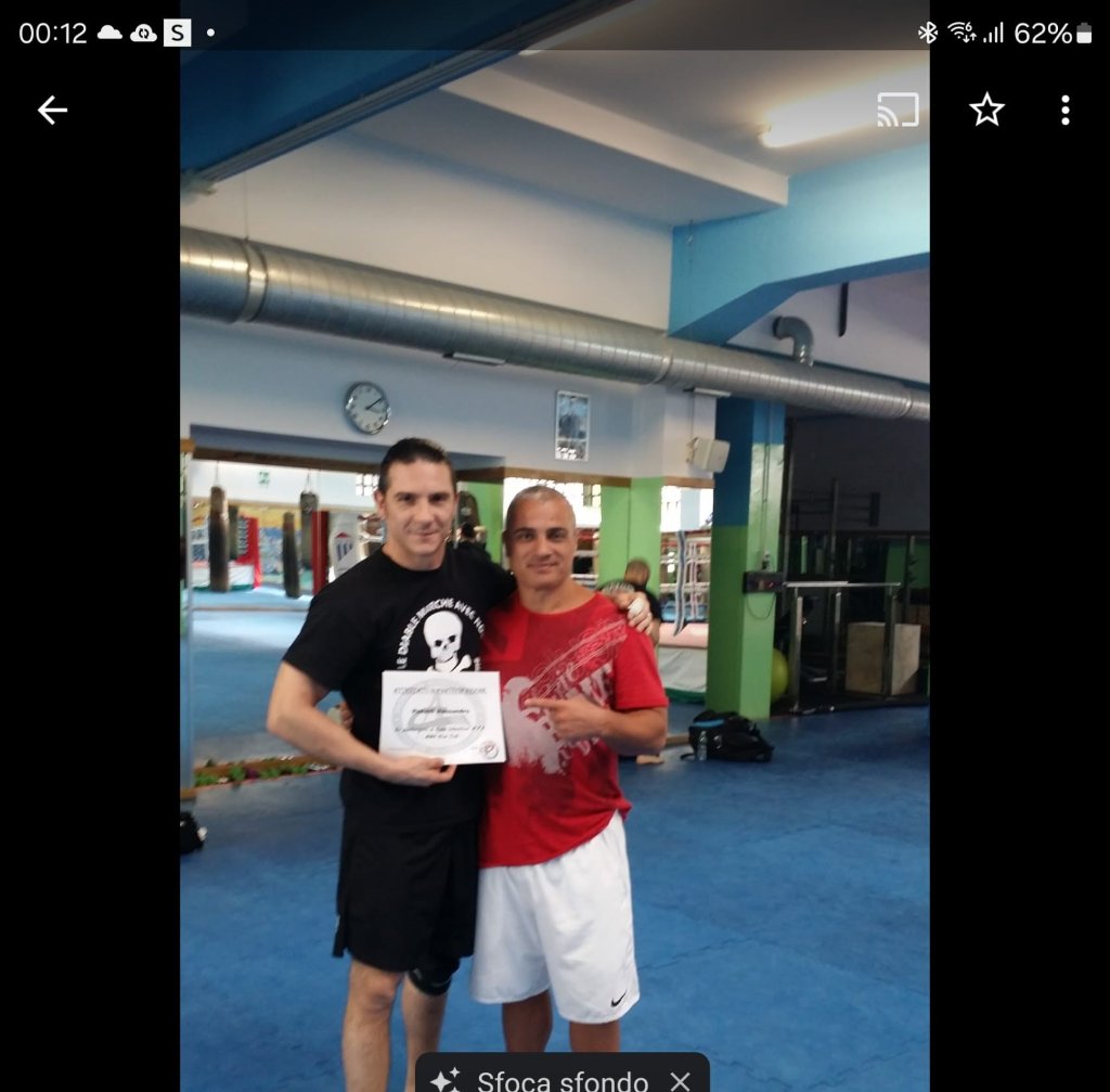 Pintaldi si certifica con Carlo Barbuto — 2x Campione del Mondo, Fondatore Fight1