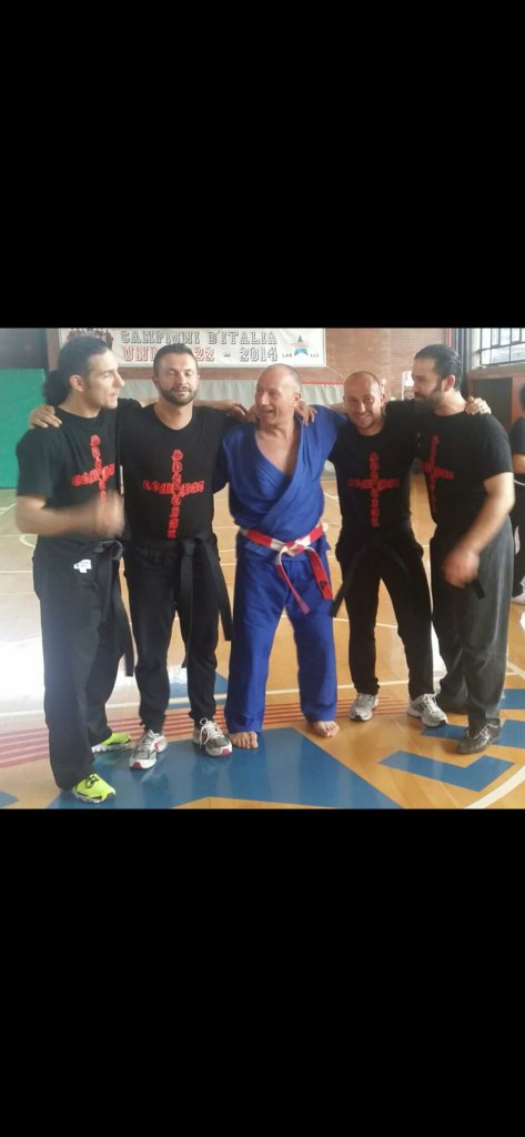 Maestro Alessandro Pintaldi con Toni Petrov - Hanshi V Dan, seminario Krav Maga Torino
