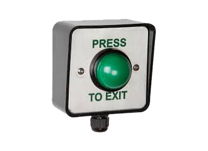 RGL WP-EBGBWC02/PTE Weatherproof Green Dome Press To Exit Button