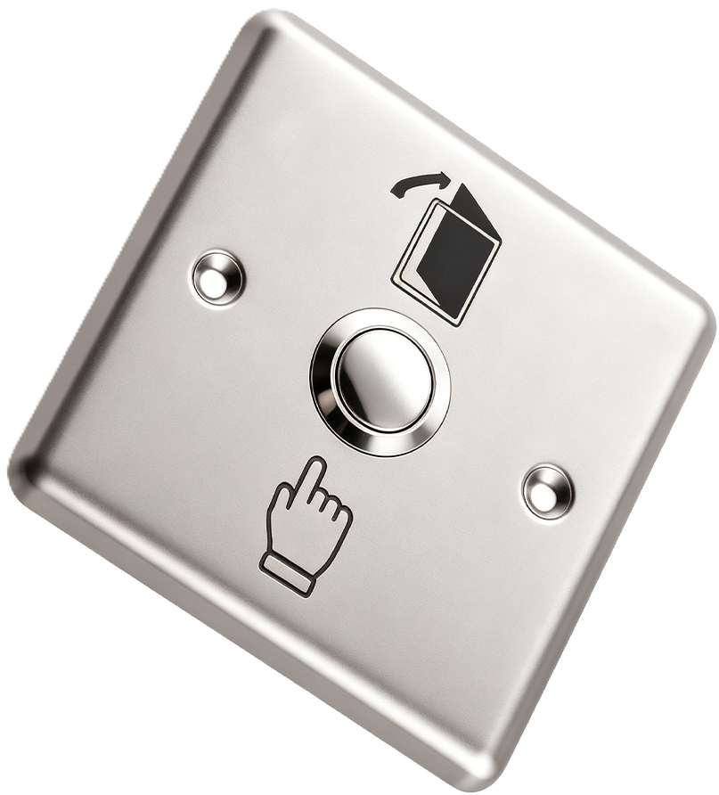 Sebury NBT-003 Exit Button (25×86mm, Stainless Steel)