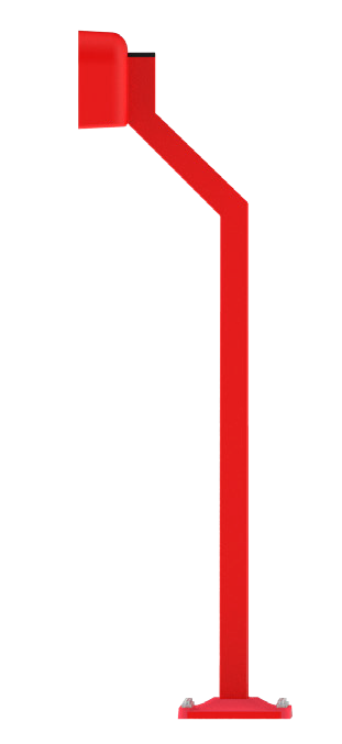 PSE Reader Pedestal — Car Height Swan Neck