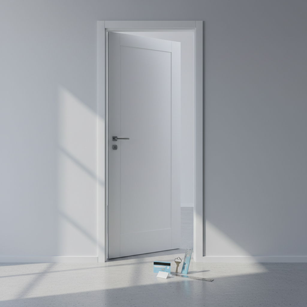 ouverture de porte claquée