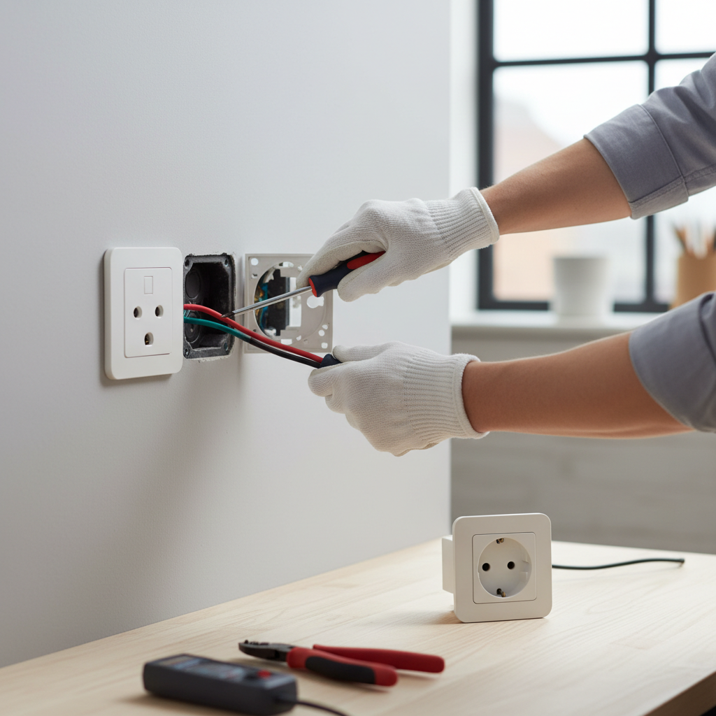 Changement de prise électrique