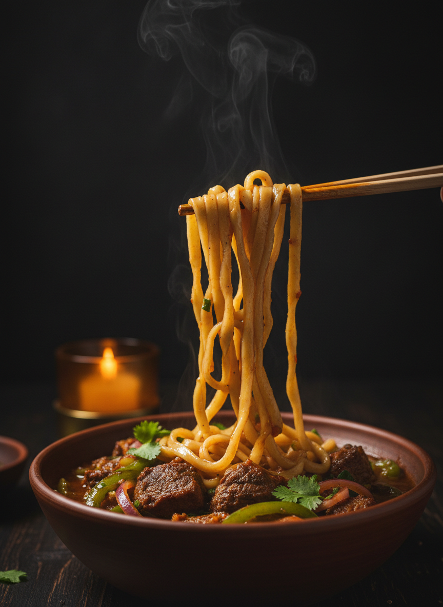 Lagman - Лағман - Traditional Kazakhstani dish