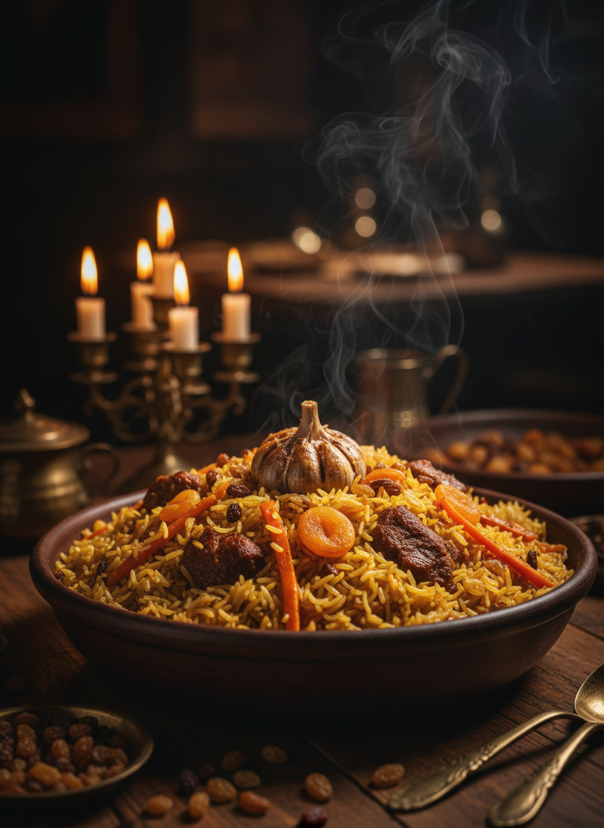 Plov - Палау - Traditional Kazakhstani dish