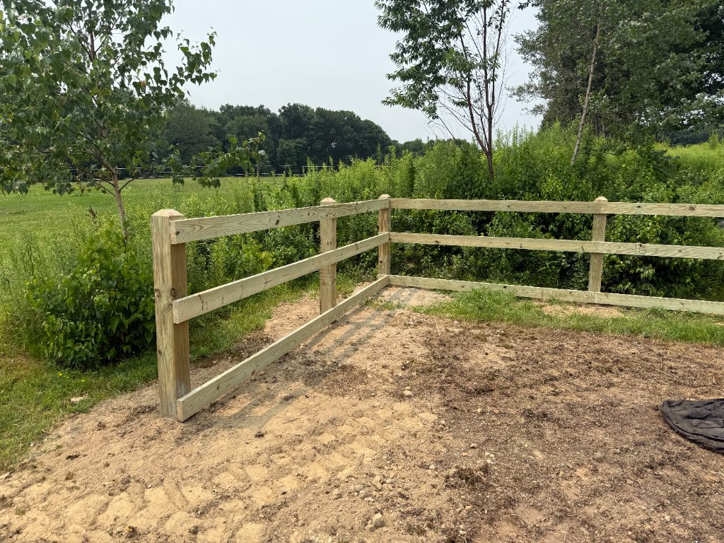 Post & Rail — Corner Build with Site Prep 3