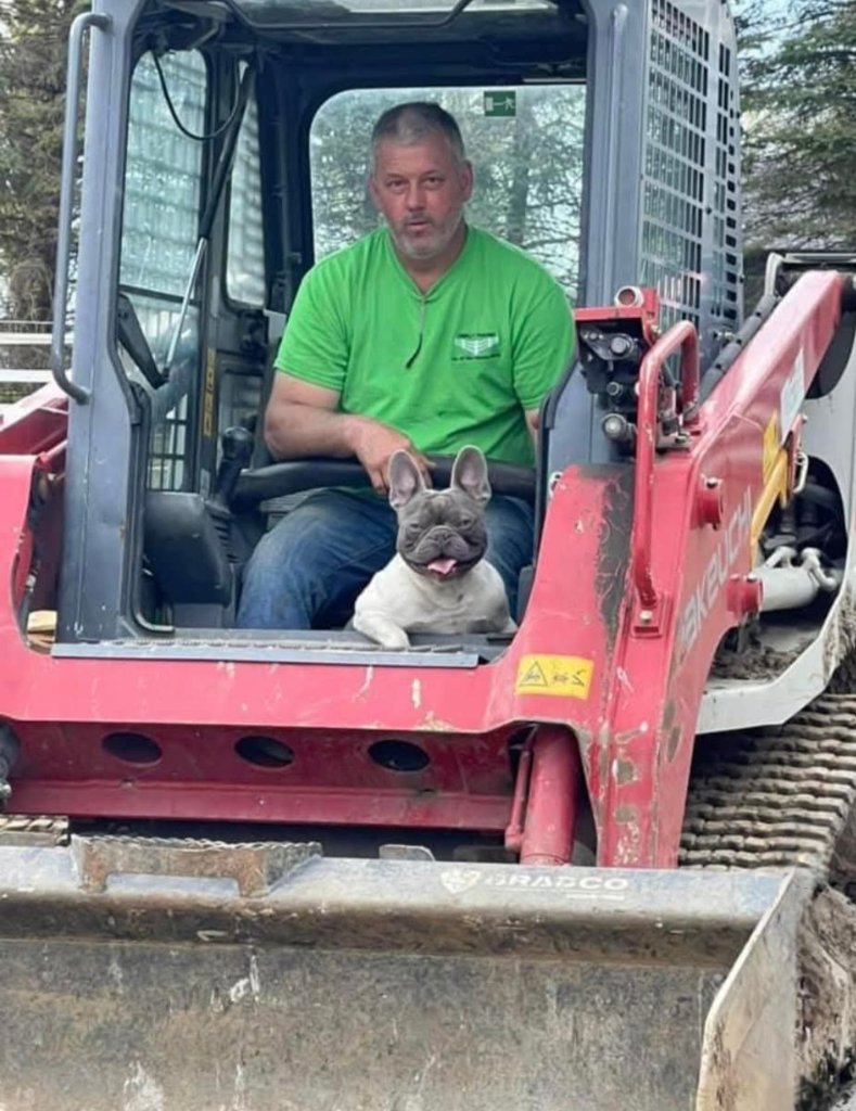 Robert Tronsky and Maverick on the job