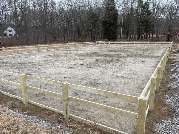 Sand Riding Arena — Post & Rail