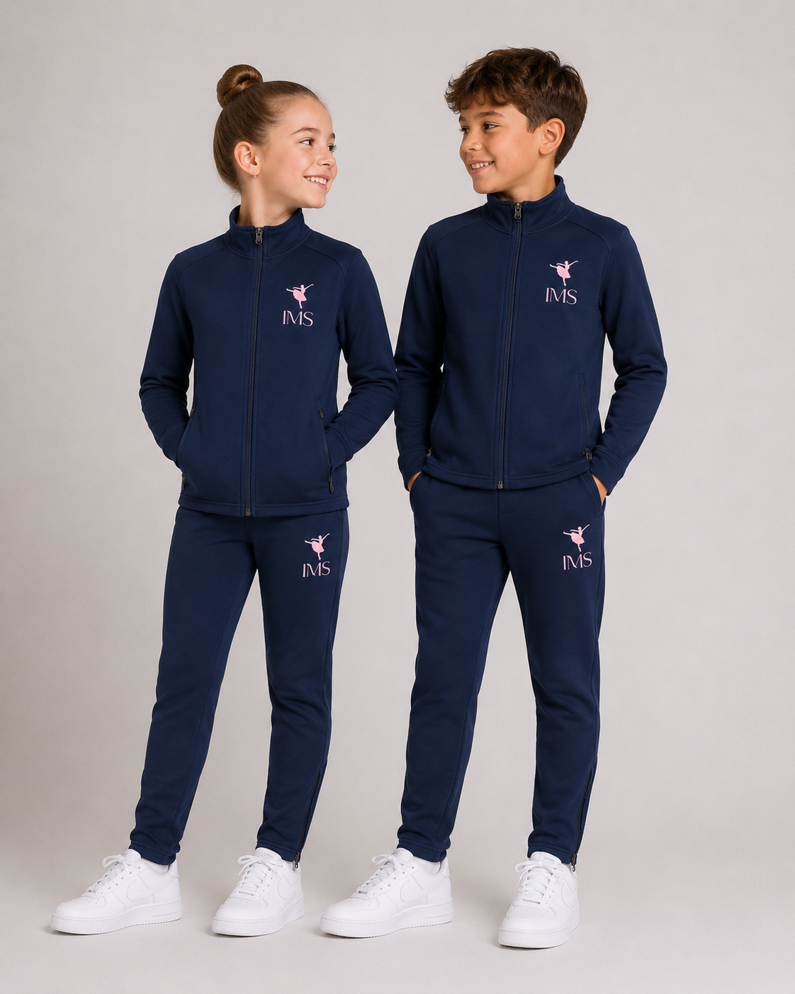 Navy tracksuit jacket and bottoms