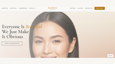 Medspa Website  template preview