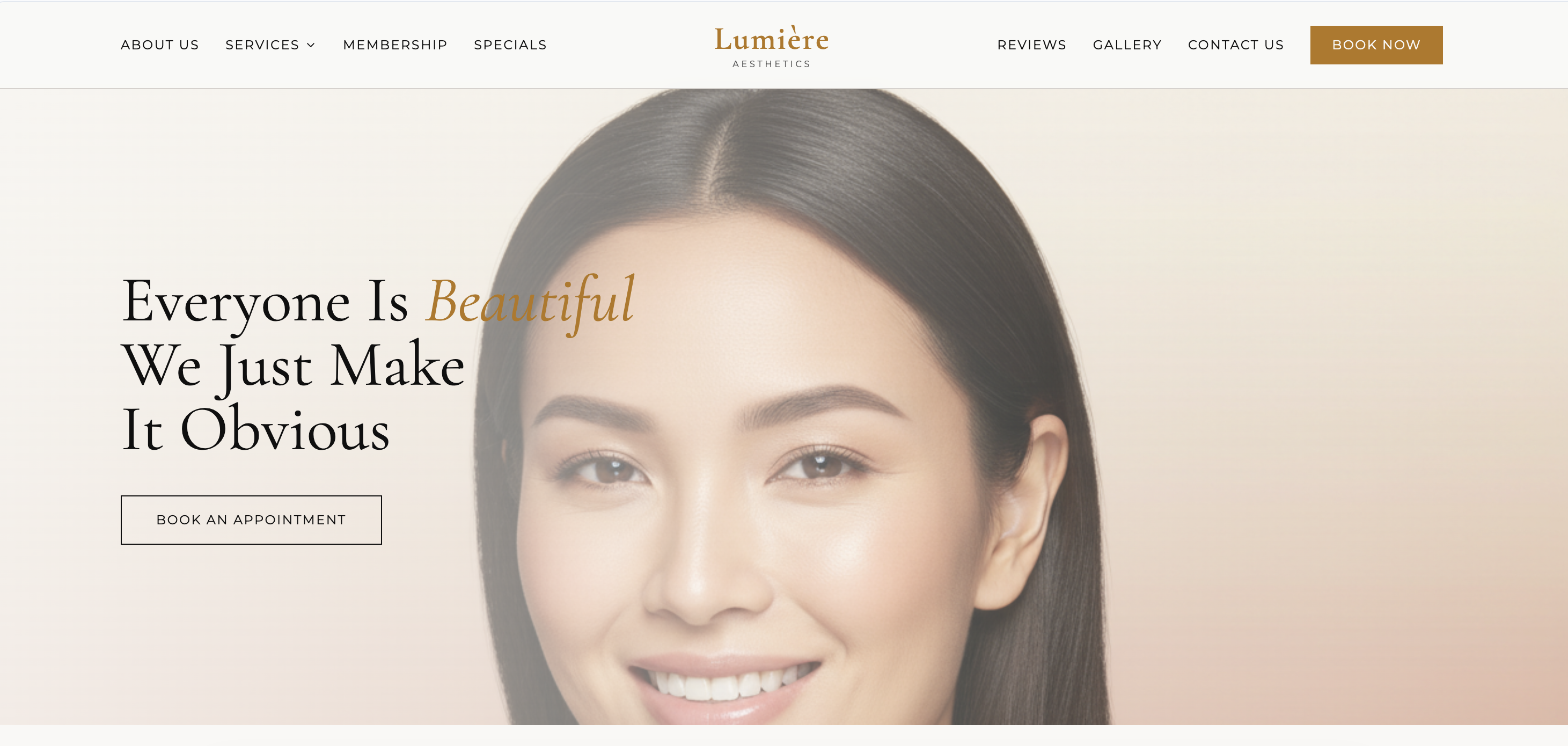 Salon & MedSpa template preview