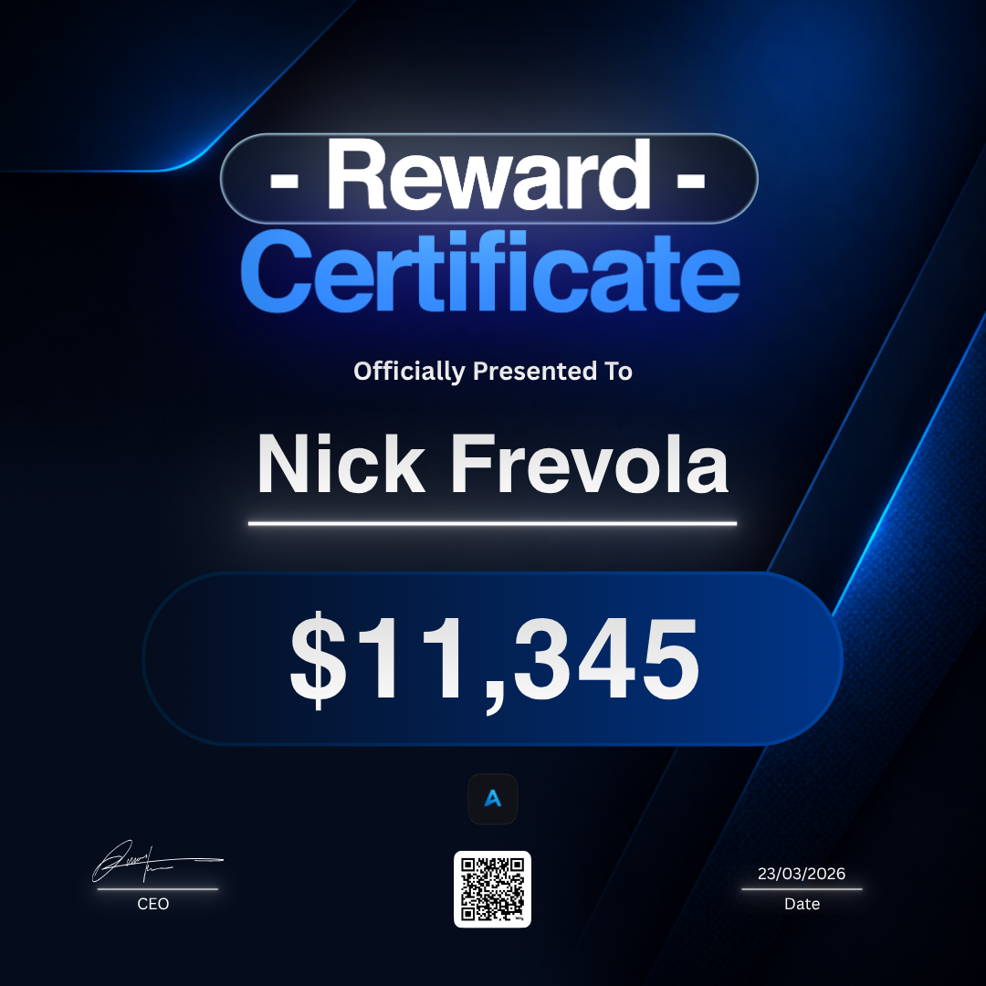 Apex — Nick Frevola Payout