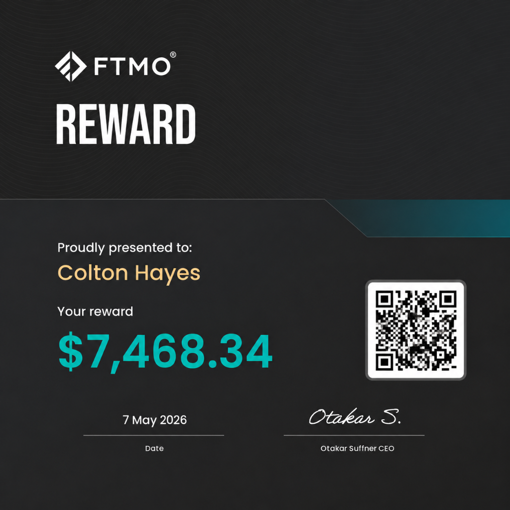 FTMO — Colton Hayes · Passed Verification