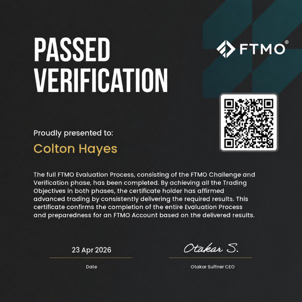 FTMO — Colton Hayes · $7,468