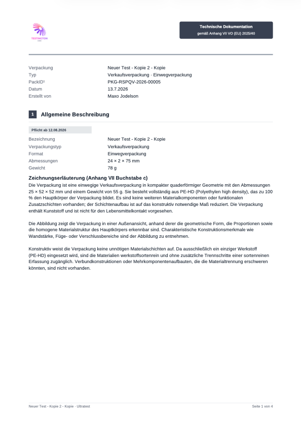 Technische Dokumentation