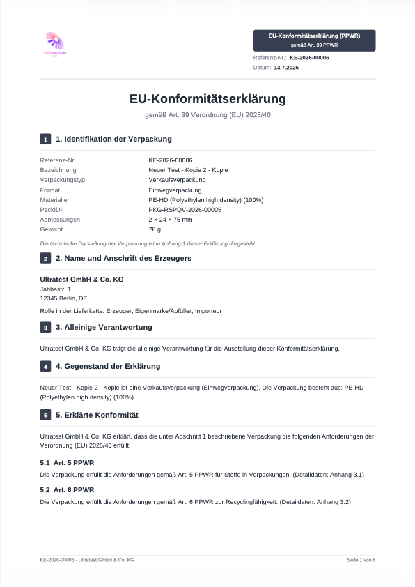 EU-Konformitätserklärung