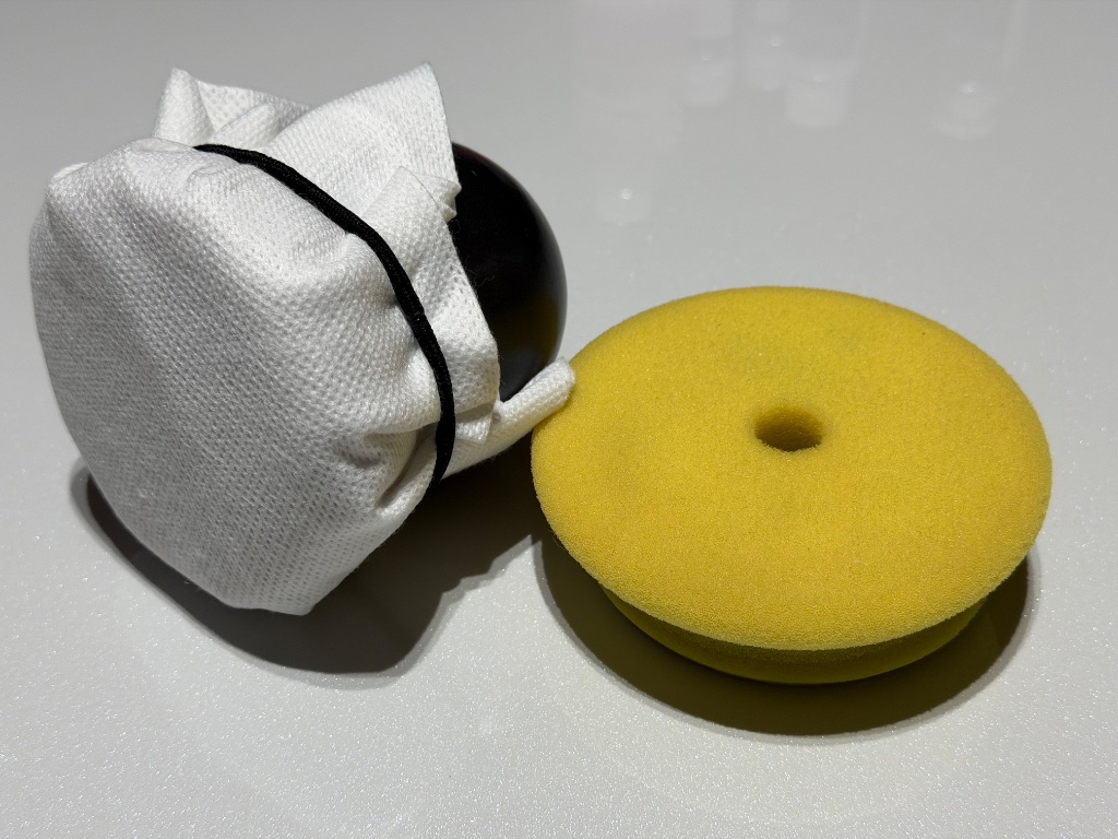 Microfiber wrapped pad setup