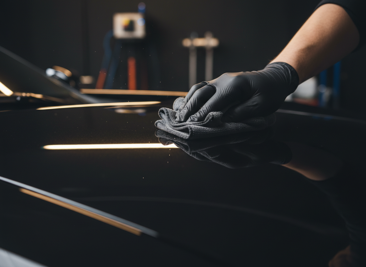 Master detailer at work