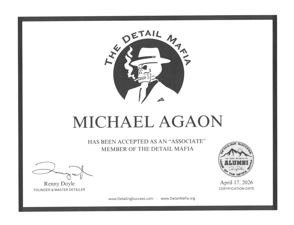 Associate Member of The Detail Mafia
