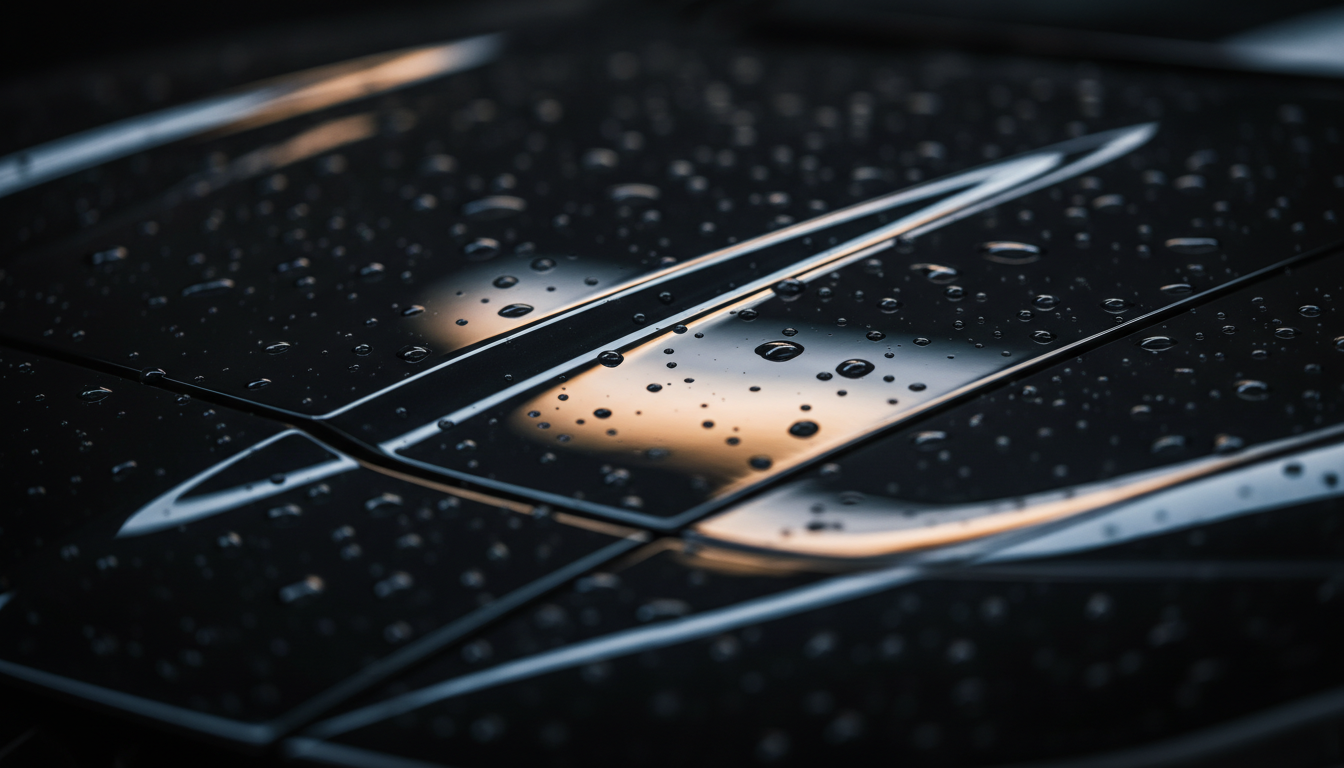 Luxury ceramic coated car surface