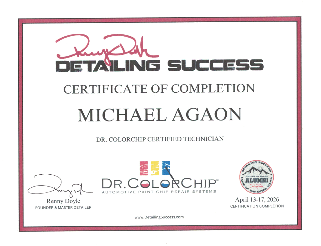 Dr. ColorChip Certified Technician