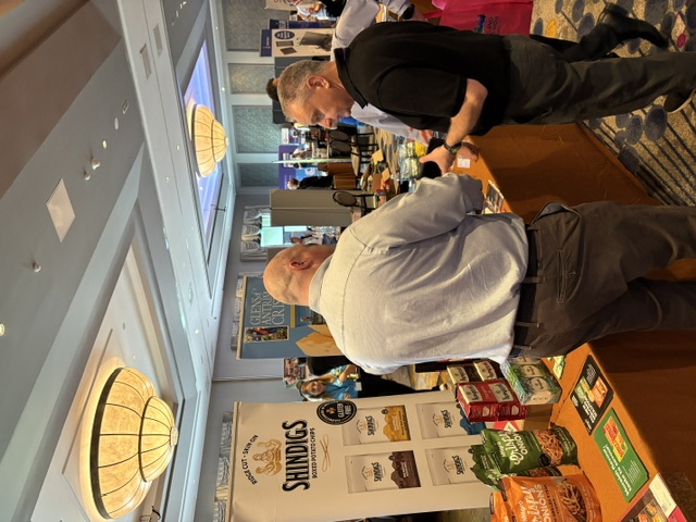 Snack display table at the Ireland Food Show