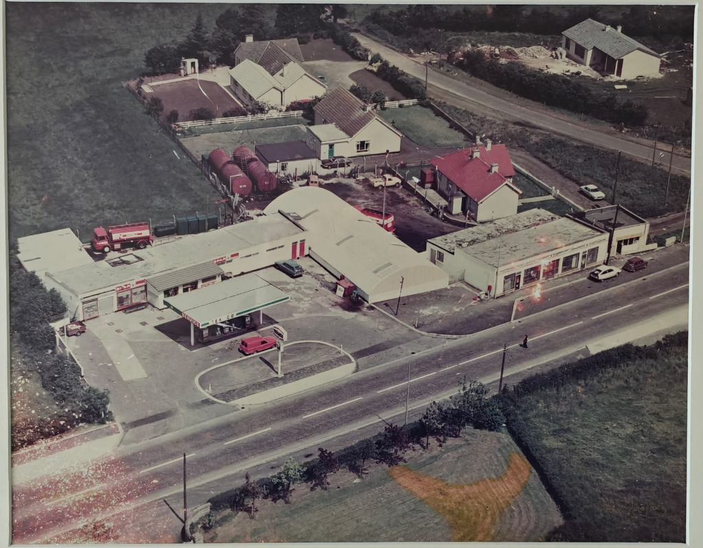 Aerial view of the Nicholl family retail business
