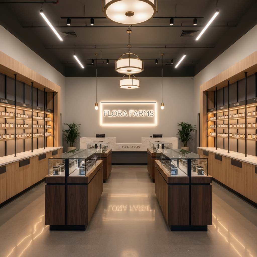 Custom cannabis retail fixtures and dispensary millwork