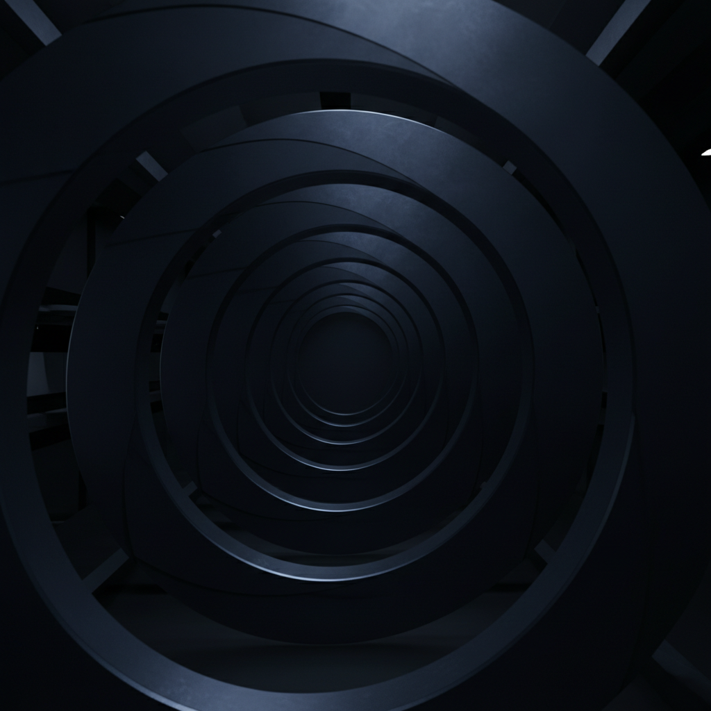 Abstract dark architectural shapes