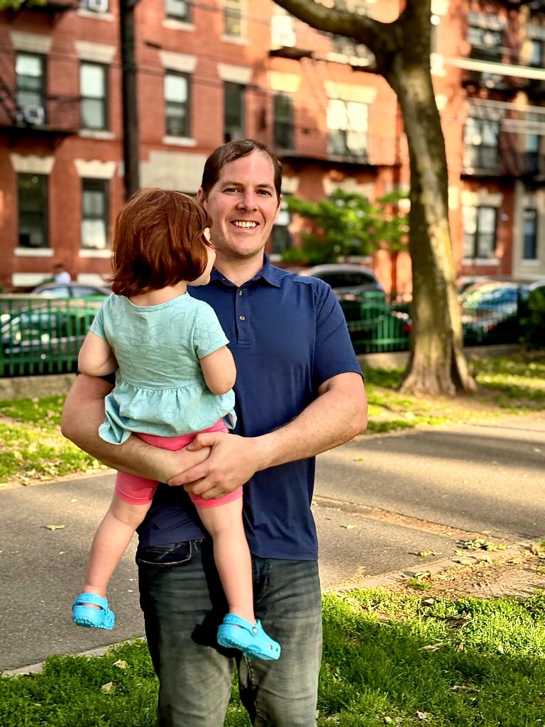 Eric Dore with his daughter