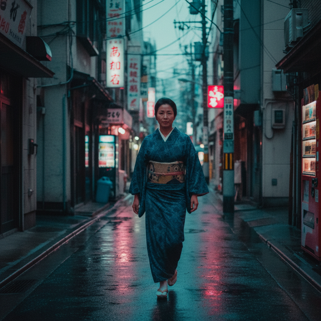 Tokyo flea market where KimonoHaus sources antique kimono and haori