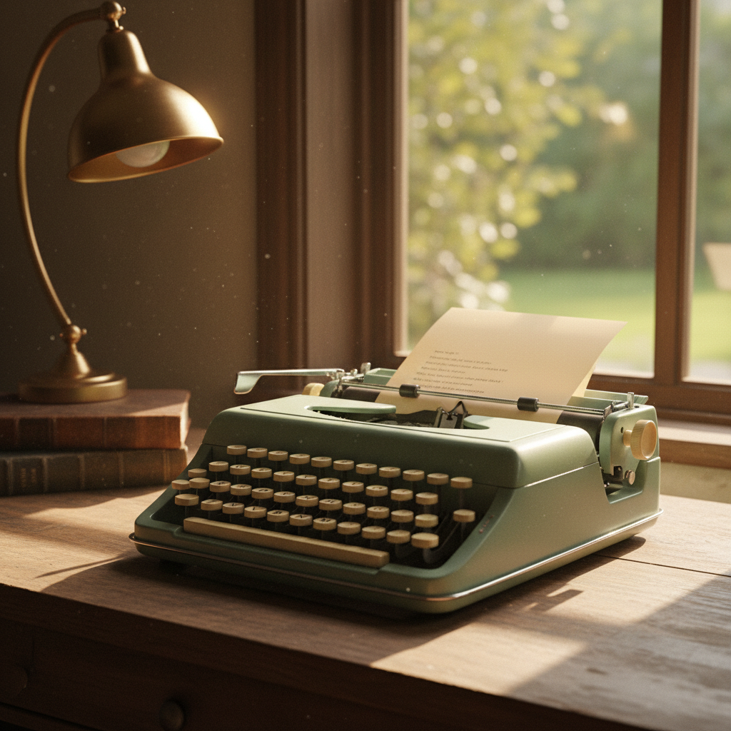 Vintage Portable Typewriter (Replica)