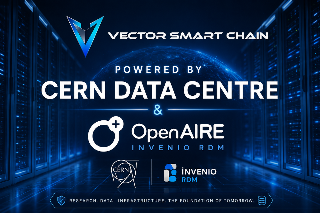 Vector Smart Chain - Powered by CERN Data Centre & OpenAIRE Invenio RDM