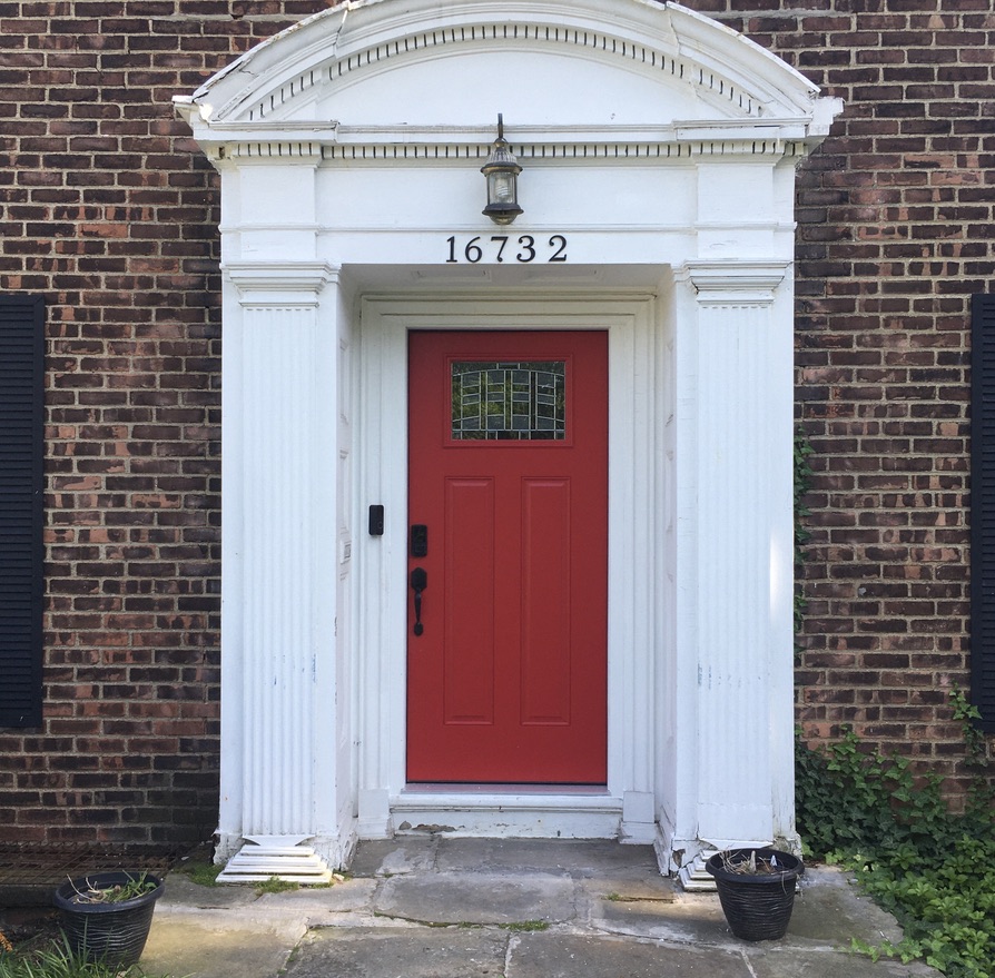 Lipstick Red Front Entrance Door — Shaker Heights, OH