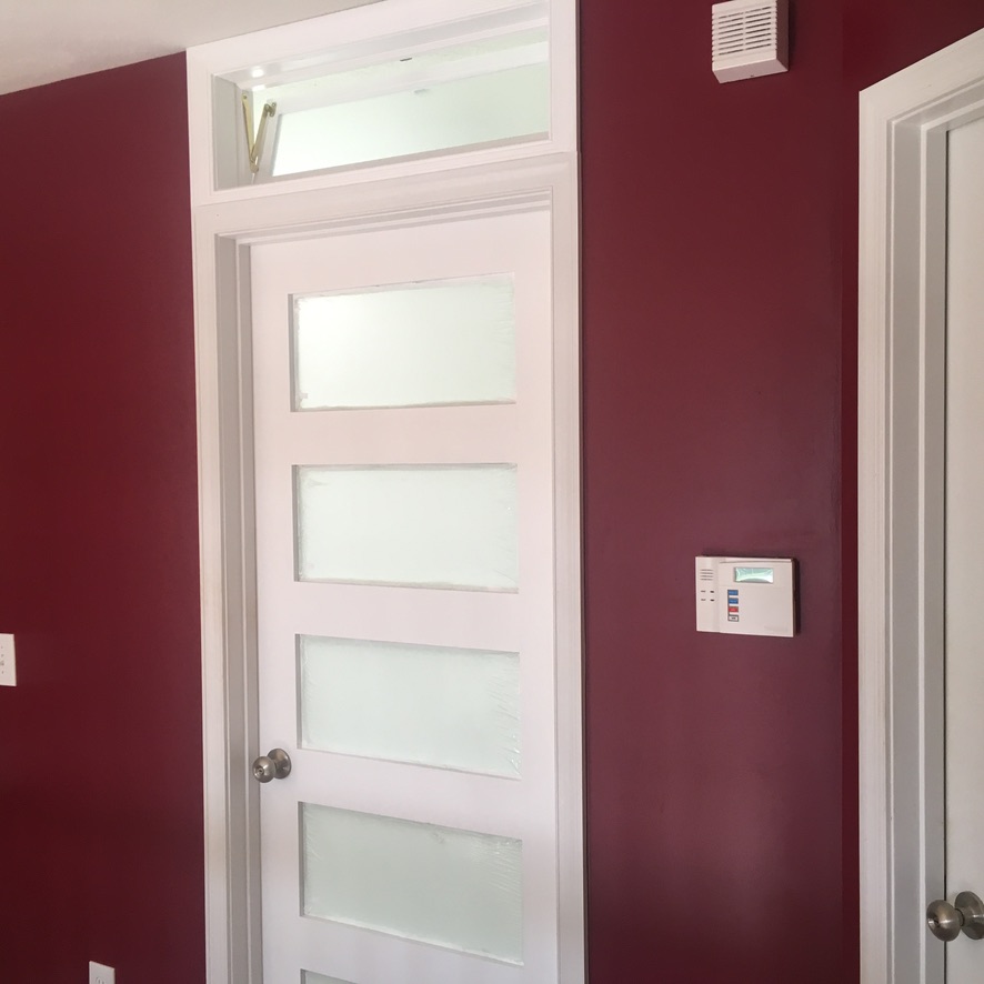 Custom Bathroom Door & Venting Transom — Rocky River, Ohio