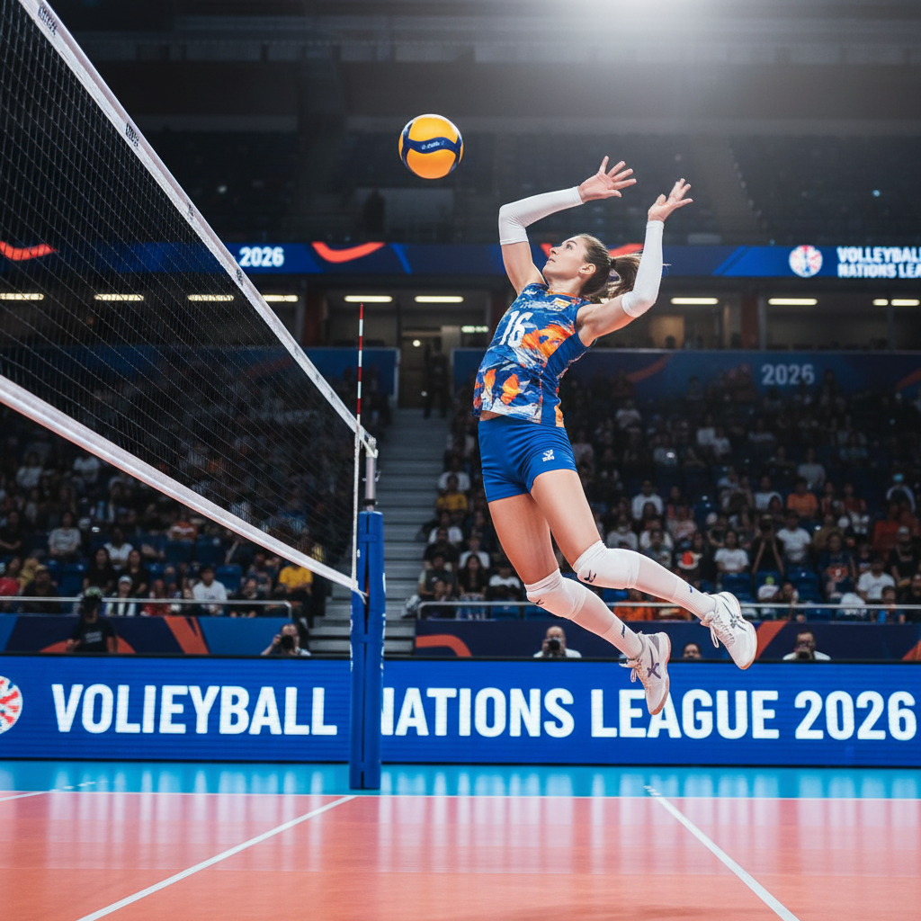 เช็กด่วน! โปรแกรมถ่ายทอดสด วอลเลย์บอลหญิงไทย ศึกเนชันส์ลีก 2026 สัปดาห์แรก
