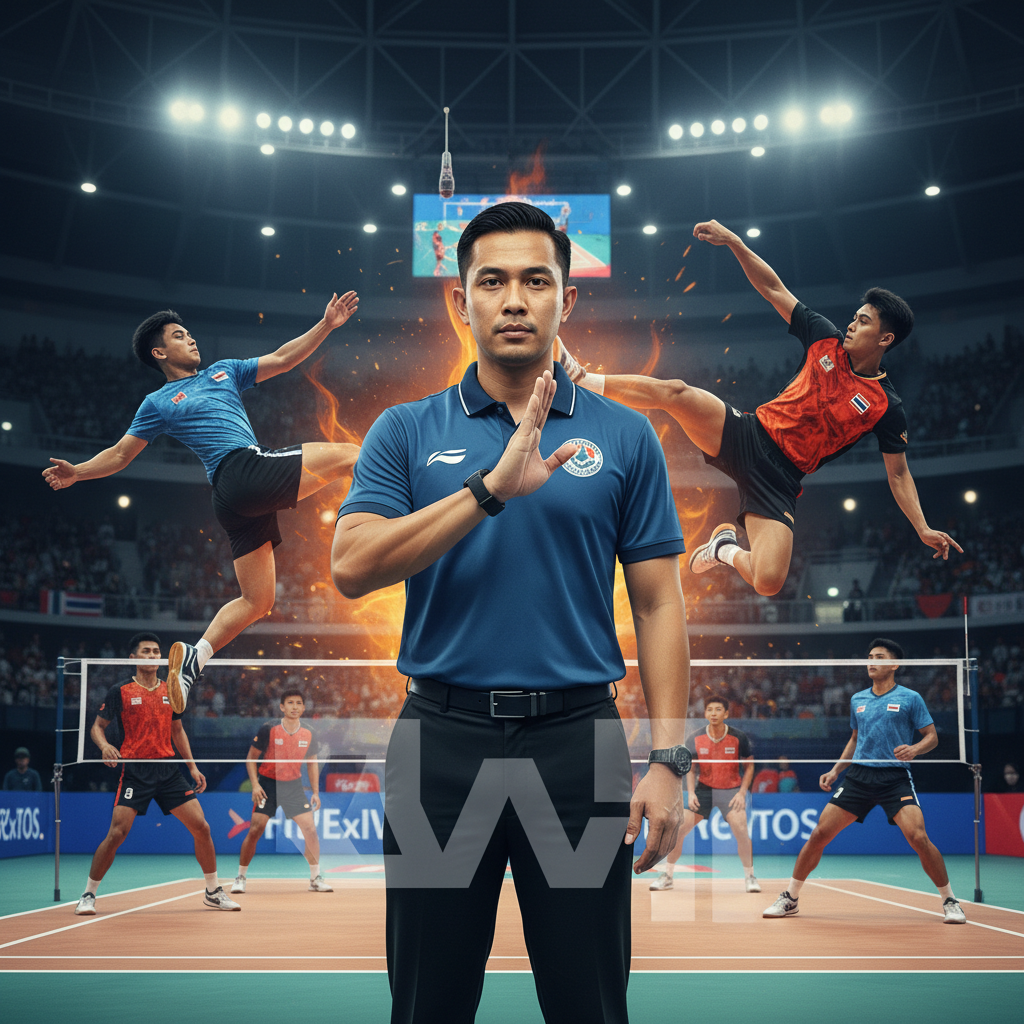 ตอบแบบนี้เลย! "สหพันธ์ตะกร้อโลก" ชี้แจงทำไม "ราดี้" ได้ตัดสินถึง 2 ครั้งเกมไทย