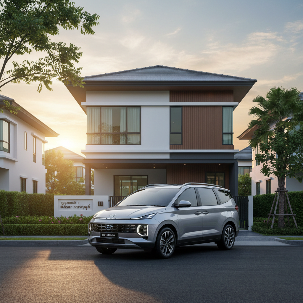 Hyundai new STARGAZER และบ้านที่ดี โครงการบ้าน ภัสสร ราชพฤกษ์