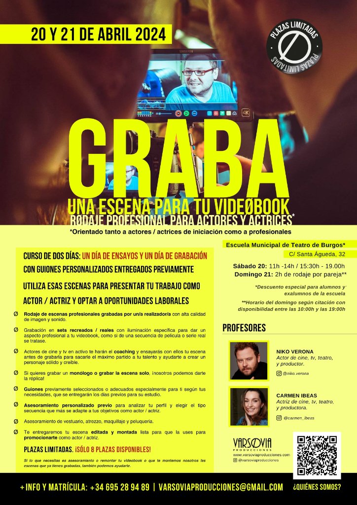 Graba escenas para tu videobook
