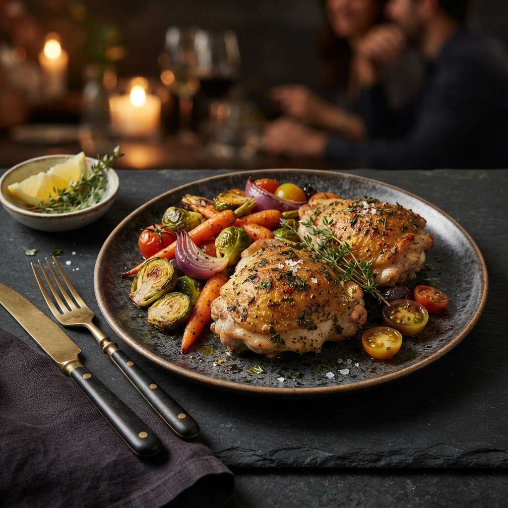 Herb-Crusted Chicken with Roasted Vegetables