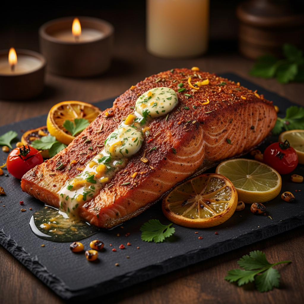 Cajun-Charmed Salmon with Zesty Citrus Butter