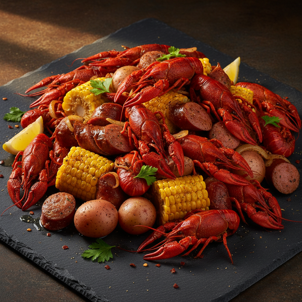 Southern Crawfish and Sausage Boil Extravaganza