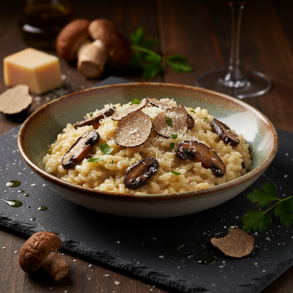 Truffle Risotto with Porcini and Parmesan